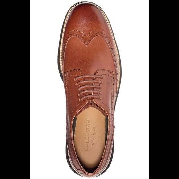 Cole Haan Men\'s Original Grand Wing Oxfords Cognac - Medium